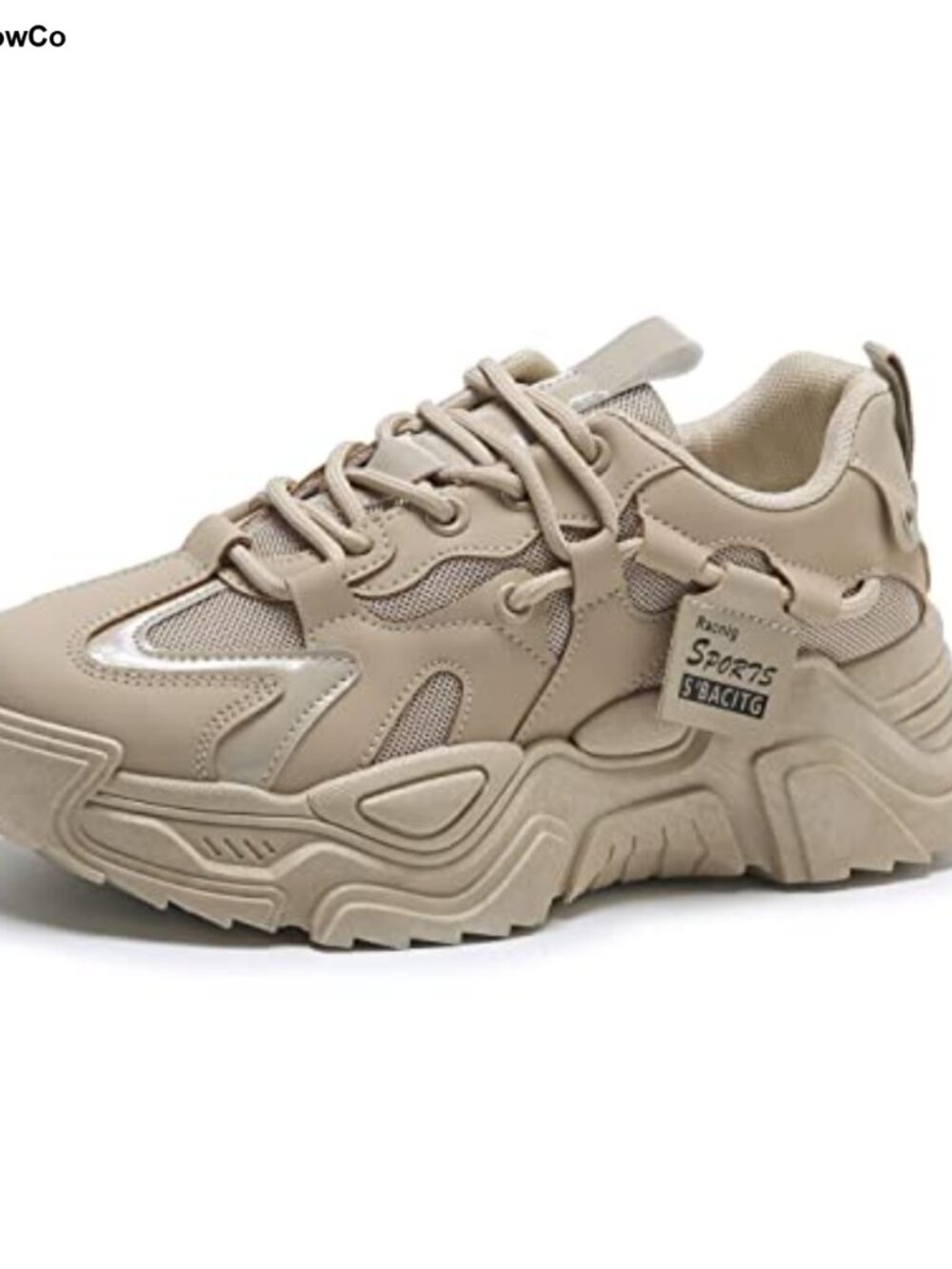 Women's Mesh Platform Sneakers Walking Shoes Lace-Up Comfortable
